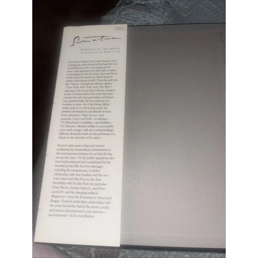 Sinatra : Portrait of the Artist by Ray Coleman (1998, Hardcover) Pristine